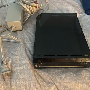 Wii console (black) Tested and works!